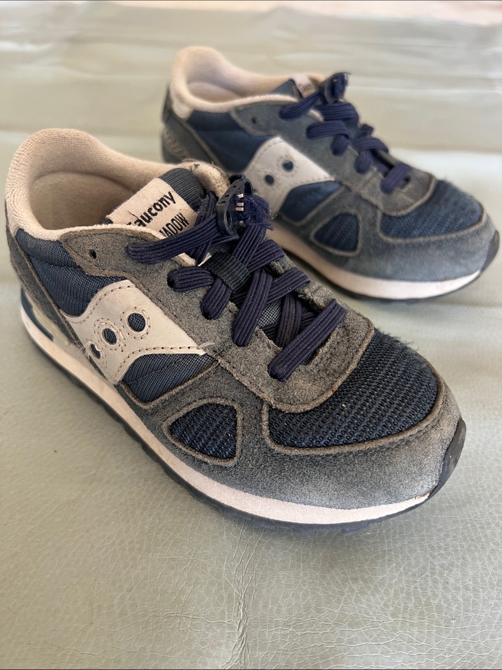 Saucony Kids Navy and Gray Athletic Sneakers